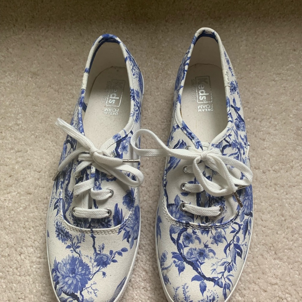 Keds blue toile